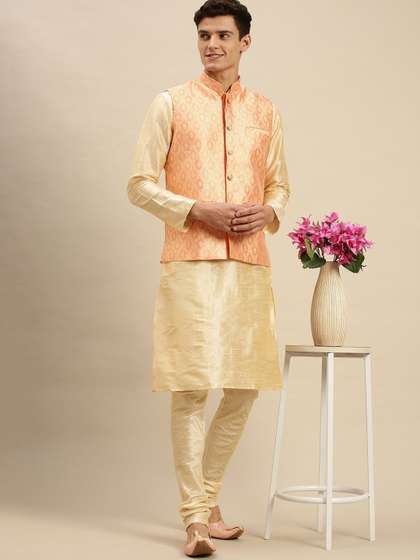 Sanwara Men Printed Woven Nehru Jackets