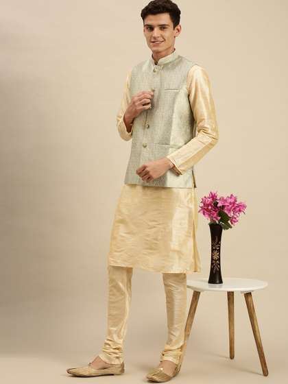 Sanwara Men Printed Woven Nehru Jackets