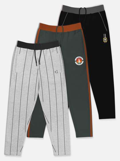 HELLCAT Boys Set Of 3
                    Printed Pure Cotton Track Pants