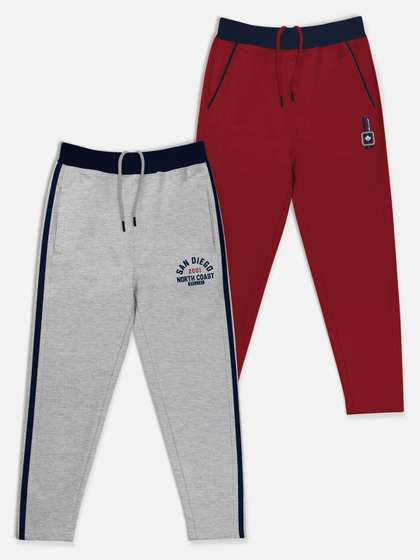HELLCAT Boys Pack Of 2
                    Solid Track Pants
