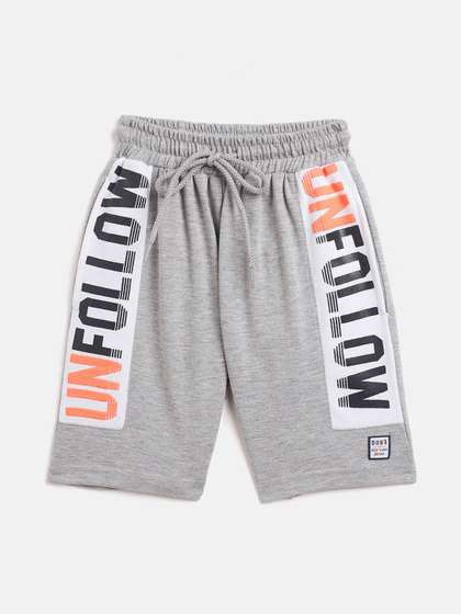 Duke Boys Grey Printed
                    Regular Fit Shorts
