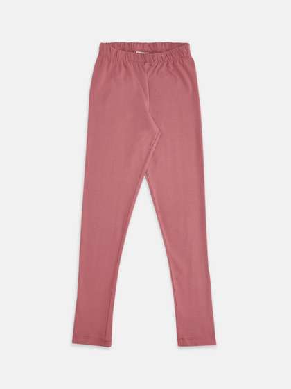 Pantaloons Junior Girls
                    Pink Solid Leggings