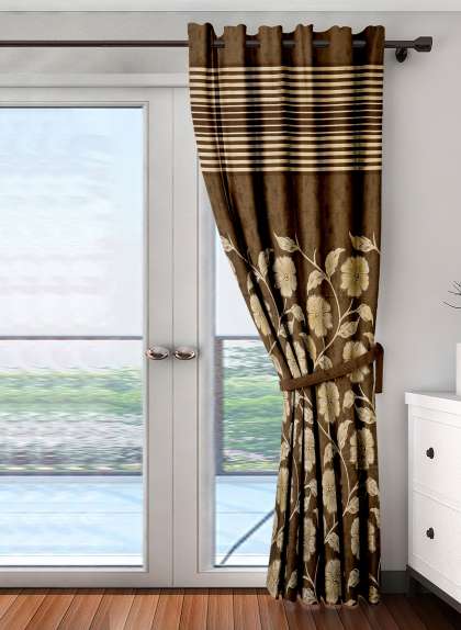Curtains Window Door Myntra Cortina Patterned Long Door Curtain