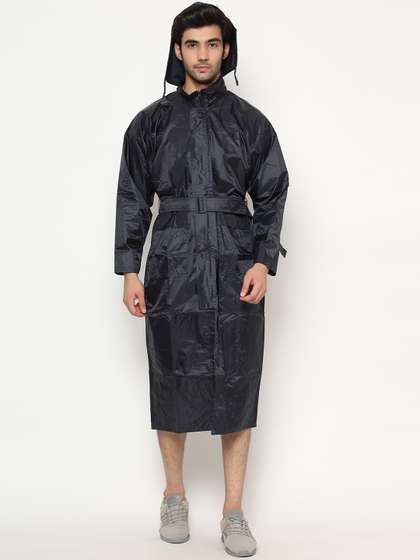 TEEMOODS Men Black
                      Solid Rain Jacket