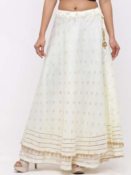 SOUNDARYA Women Printed Pure Cotton Skirts