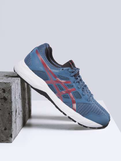 ASICS Men Blue &
                        Red Woven Design Gel-Contend 5B Running Shoes