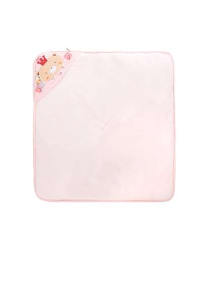 MeeMee Kids Pink Printed
                    Pure Cotton Wrapper Blanket