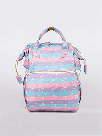 haus & kinder
                    Printed Canvas Water Resistant 20L Diaper Backpack