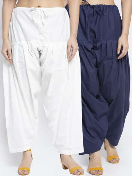 GRACIT Women Pack of
                        2 Solid Pure Cotton Salwars
