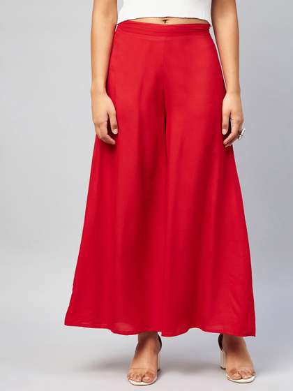 InWeave Women Flared Palazzos