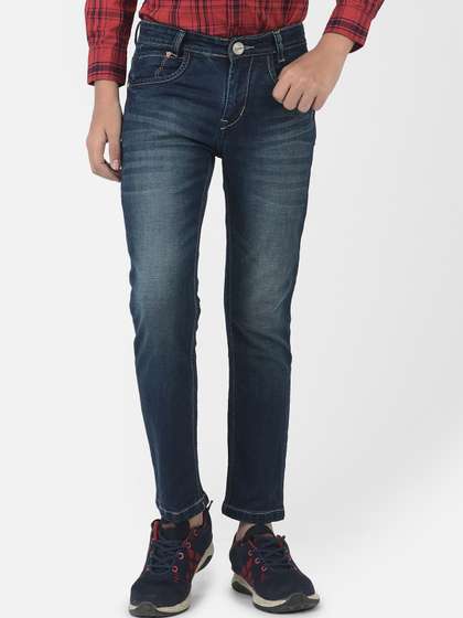 Crimsoune Club Boys Blue
                    Urban Slim Fit Light Fade Stretchable Jeans