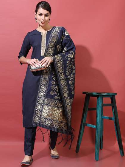 Vishudh Women Kurta Set With Dupatta