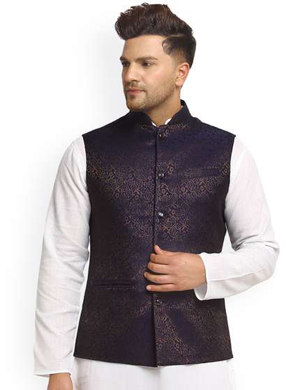 TREEMODA Plus Size Nehru Jackets