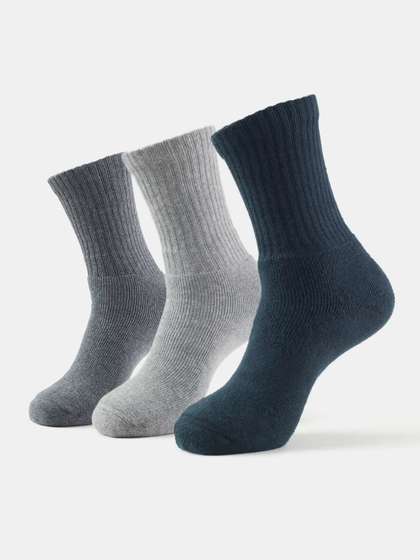 Jockey Pack Of 3
                        Compact Cotton Terry Crew Length Socks With
                        StayFresh Treatment-7035