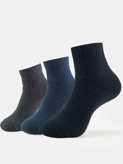 Jockey Pack of 3 Compact
                    Cotton Terry Ankle Length Socks With StayFresh
                    Treatment-7036