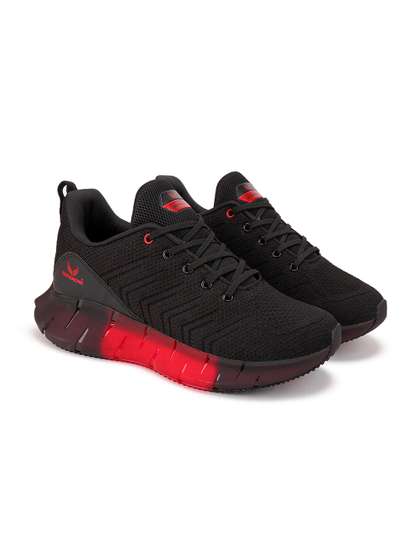 BERSACHE Men Black
                        Mesh Running Shoes