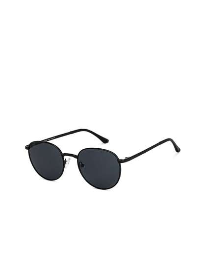 Vincent Chase by
                          Lenskart Unisex Grey Lens & Black Round
                          Sunglasses with Polarised and UV Protected
                          Lens