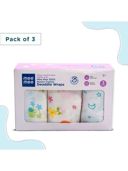 MeeMee Kids Pack of 3
                    Assorted Pure Cotton Baby Apparel Gift Set