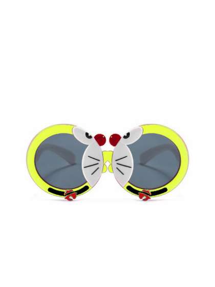 Butterthief Unisex Kids
                    Black Lens & Yellow Round Sunglasses with UV
                    Protected Lens