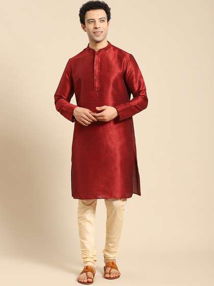 Amodh by Kisah Men Solid Kurta