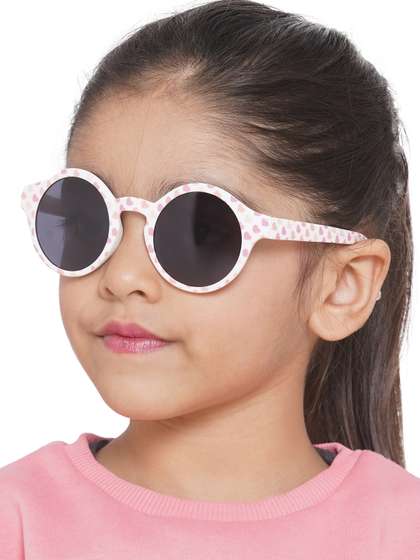 Carlton London Girls
                      Black Lens & Pink Round Sunglasses CLSG040
