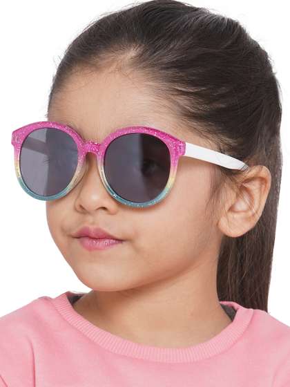 Carlton London Girls
                    Black Lens & Pink Round Sunglasses