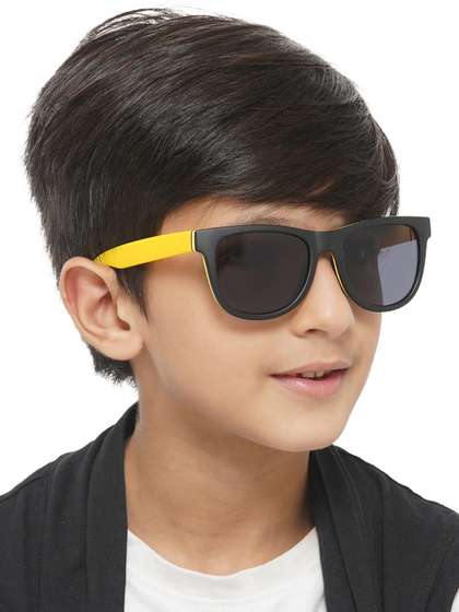 Carlton London Boys
                    Black Lens & Yellow Wayfarer Sunglasses