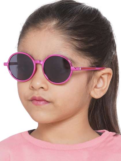 Carlton London Girls
                      Black Lens & Pink Round Sunglasses CLSG039
