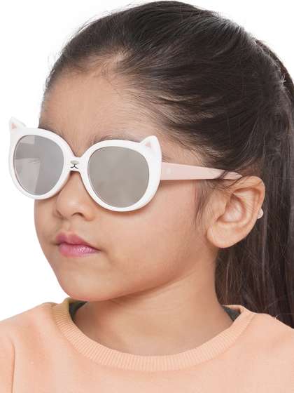 Carlton London Girls
                    Grey Lens & White Cateye Sunglasses CLSG072