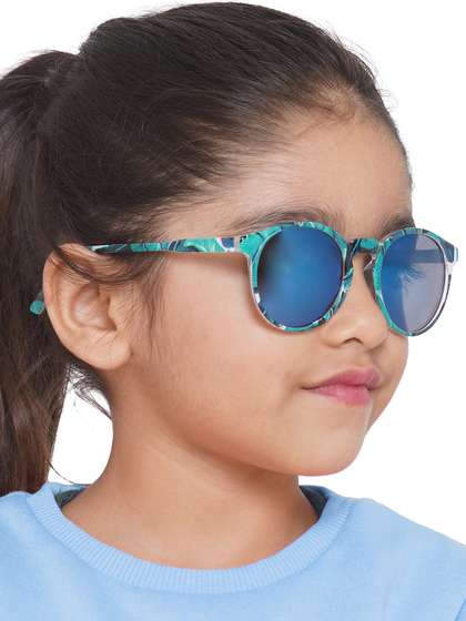 Carlton London Girls
                      Blue Lens & Green Cateye Sunglasses