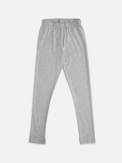 Pantaloons Junior Girls
                    Grey Melange Solid Leggings