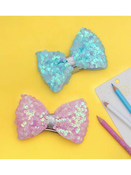 Yellow Bee Girls Blue
                      & Pink Set of 2 Hair Accessory Set