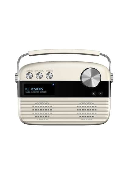 Saregama Carvaan
                        Porcelain White Malayalam Portable Music Player
                        with 5000 Preloaded Songs