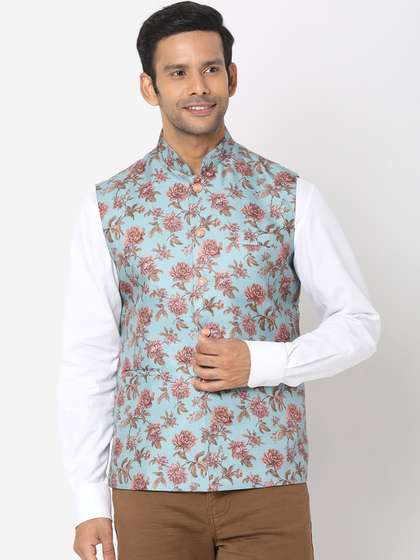 SALWAR STUDIO Men Printed Nehru Jacket