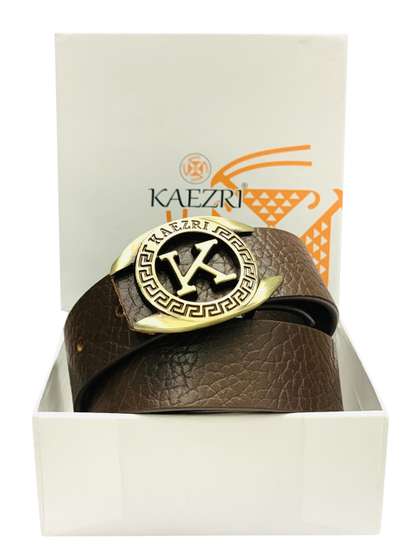 KAEZRI Men Brown Belts