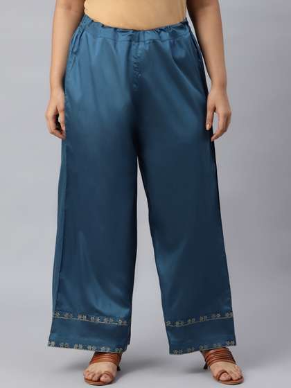 W Women Solid Palazzos