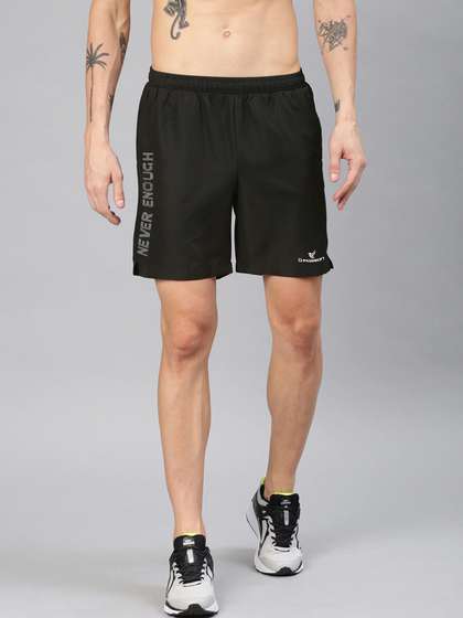 Dpassion Men Black
                        Running Sports Shorts