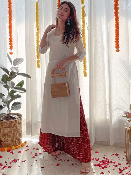 Libas Women Floral Design Kurta