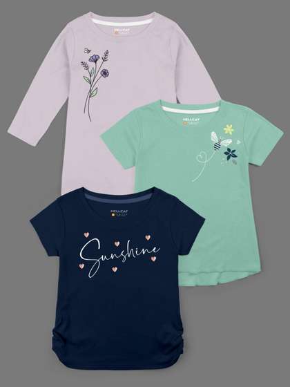 HELLCAT Girls Set Of 3 T-shirts