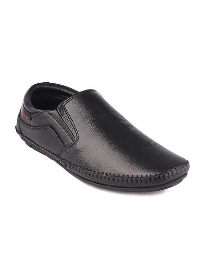 Red Chief Men Black
                        Solid Formal Slip-On Shoes