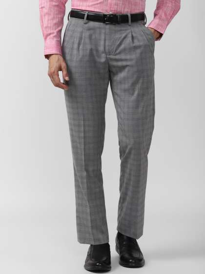 Peter england pleated trousers on sale