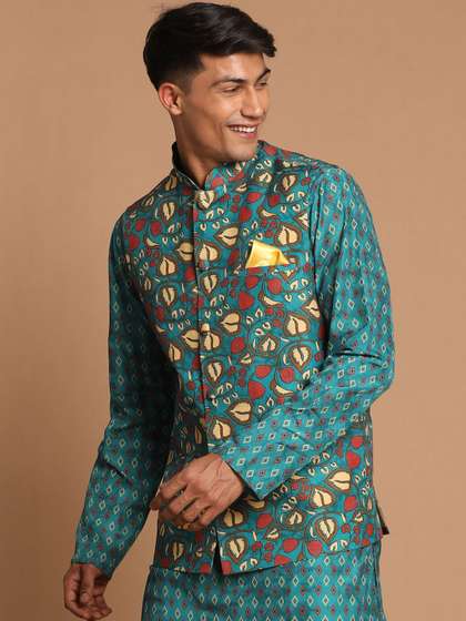 VASTRAMAY Men Printed Nehru Jacket