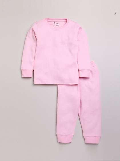MooNKids Kids Boys
                      Pink Solid Thermal Set