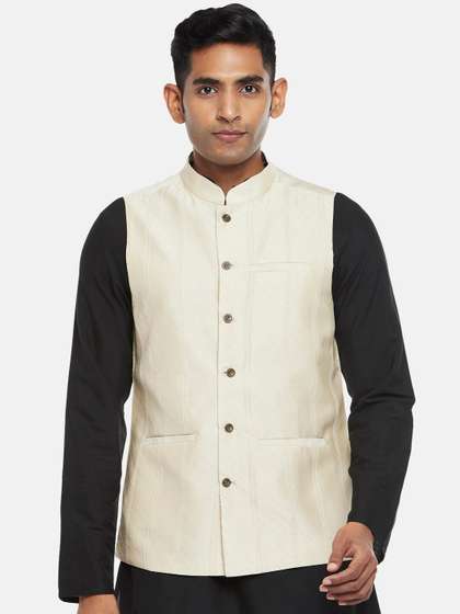 indus route by Pantaloons Men Solid Nehru Jacket