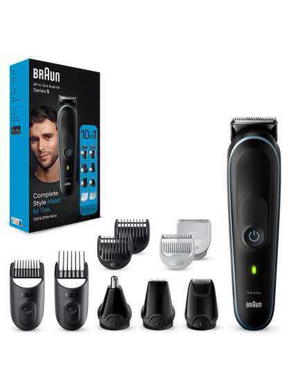 Braun Men MGK5445
                    Waterproof 9-In-1 Styling Kit 100-Min Runtime All In
                    One Trimmer - Black