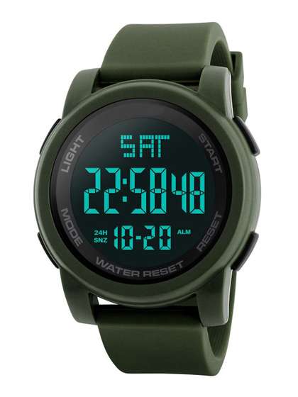 Price History of Shocknshop Men Black Dial Green Straps Digital