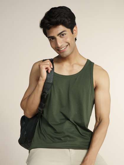 DAMENSCH NEO-Cool Pure Cotton Regular Fit Tank Lounge Innerwear Vest