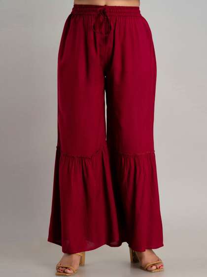 MAUKA Women Flared Palazzos
