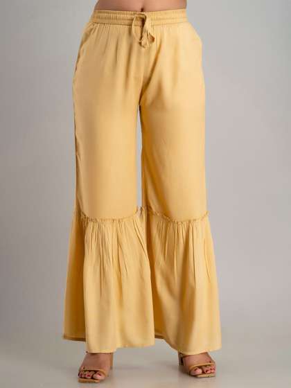 MAUKA Women Flared Palazzos