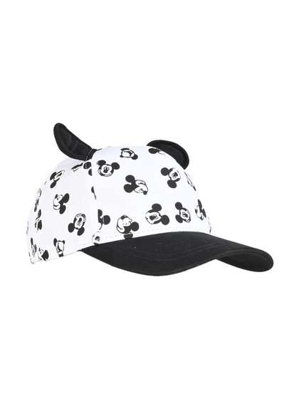 Disney Boys White &
                    Black Printed Visor Cap